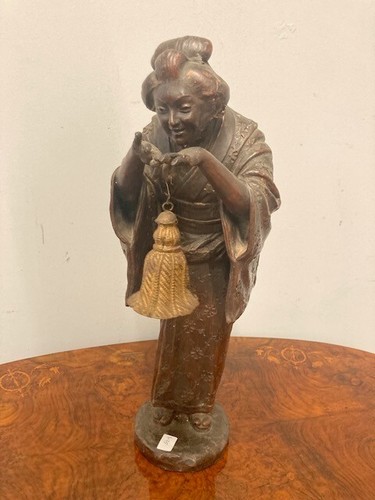 Scultura terracotta geisha - terracotta,
