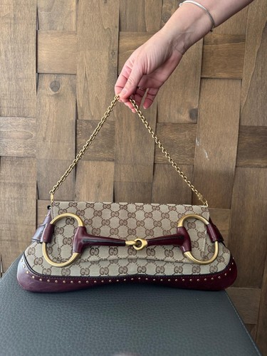 Gucci horsebit canvas pelle - gucci, gg