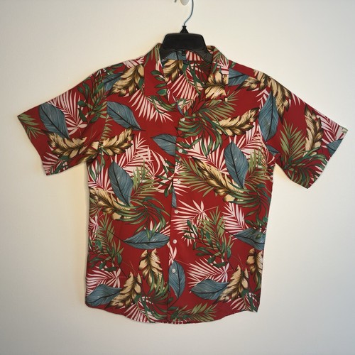 Camicia uomo rossa hawaiana