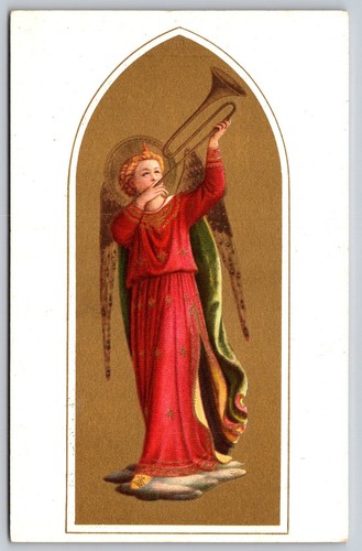 Cartolina tromba angelo fra - cartolina,
