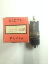 TUBO VALVOLA 25CD6/GA SICTE ITALIA NUOVA ORIGINALE