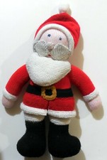 BAMBOLA GIOCATTOLO VINTAGE FATTA A MANO LANA BABBO NATALE 15" anni 90