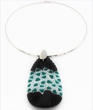 Collana Donna  Vetro Battuto E