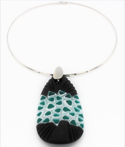 Collana donna vetro battuto - collana,