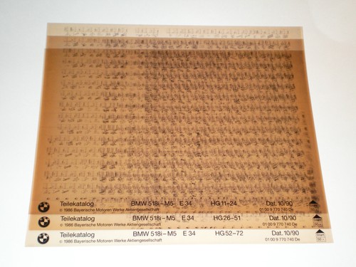 Microfiche catalogo ricambi - catalogo,