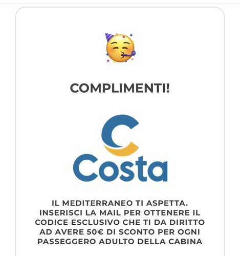 Buono costa crociera - costa,