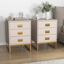 Coppia di comodini 3 cassetti