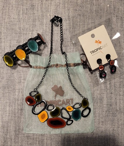 Set collana orecchini - set,