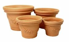 VASO TONDO VASI IN RESINA COLORE TERRACOTTA PIANTE FIORI ELIOS IMPRUNETA 19183V