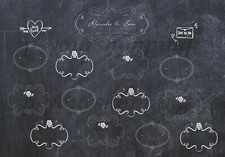 Tableau Mariage lavangna bianco nero personalizzato 50x70-70X100cm+omaggio