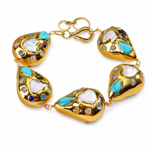Bracciale con perle - bracciale,