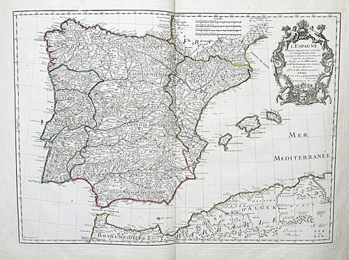 Delisle 1701 mappa portogallo - delisle,