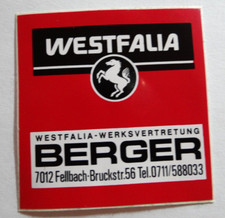 Werbe-Aufkleber Westfalia