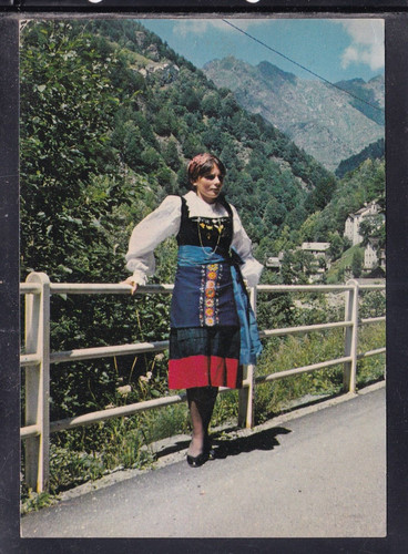 Cartolina costume rimella - di,