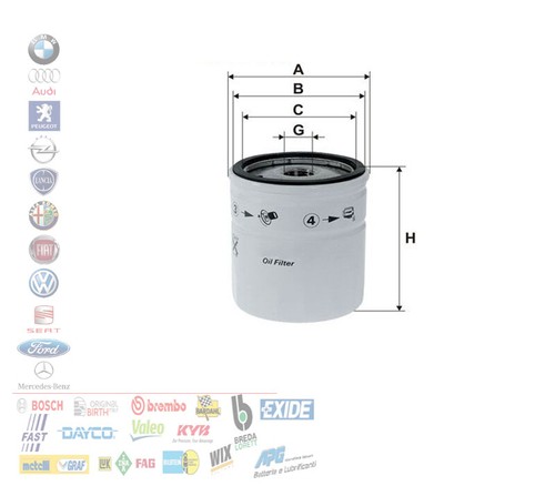 Filtro olio opel astra - opel,