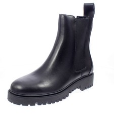 Guess Oakess - Chelsea Boots In Pelle Nero - Donna Scarpe Stivaletti Classici