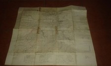 Cartina geografica mappa militare military map 1962 SETTEFRATI 1:25000