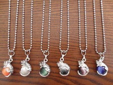 Charms COLLANA CIONDOLO TIGRE Pendente Perle Amuleto Talismano Portafortuna lott