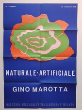 ARTE GINO MAROTTA NATURALE ARTIFICIALE GALLERIA DELL' ARIETE MILANO 1968