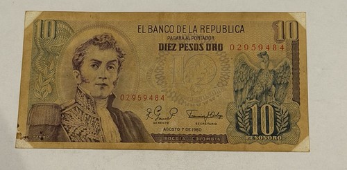 Banconota colombia pesos - banconota,