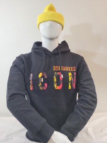 Felpa uomo dsquared2 nera - felpa,