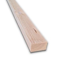 Listello in abete grezzo 3,5x2 cm, per realizzazioni rustiche, fai da te