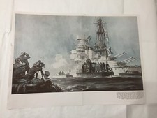 WW2 STAMPA REGIA MARINA INSERTO SPECIALE NAVE CAVOUR FIRMATA RODOLFO CLAUDUS