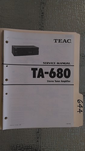 Teac 680 manuale di - manuale,