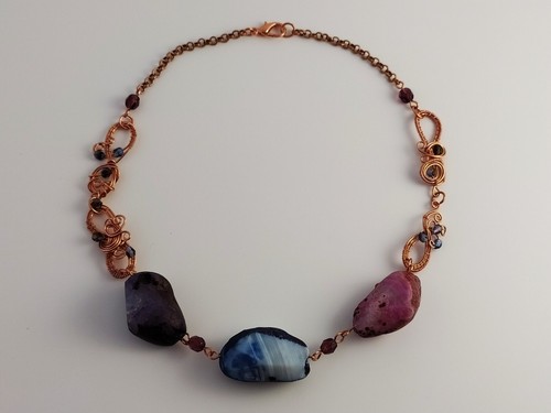 Collana spring con agata - agata, e