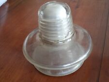 ANTICO ISOLATORE IN VETRO ELETTRICO PER TRALICCI A DOPPIA CAMPANA VEDERE FOTO