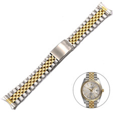 Bracelet Jubilee Bi-Colore pour Rolex Oyster Datejust Vintage Day-Date Acier/Or