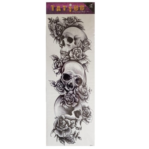 Tatuaggio temporaneo teschio