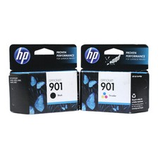 2PK Genuine HP 901 Ink