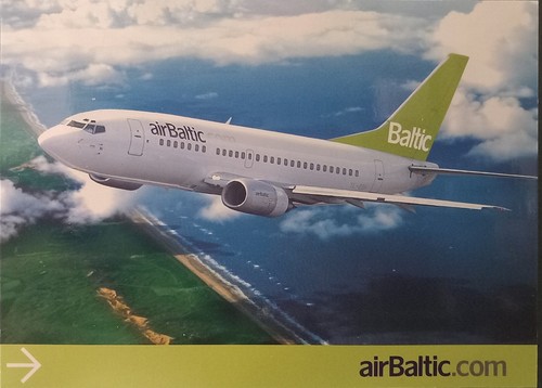 Cartolina aereo boeing 737 - boeing,