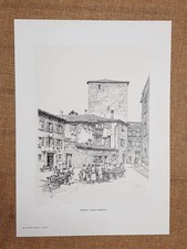Trento Piazza Garzetti Disegno