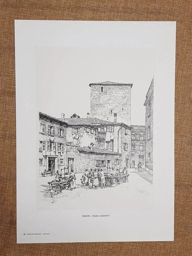 Trento piazza garzetti - garzetti, disegno