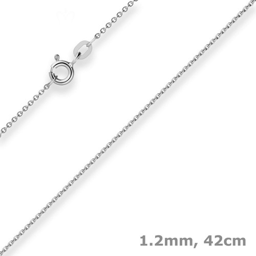 Collana oro bianco - collana, con