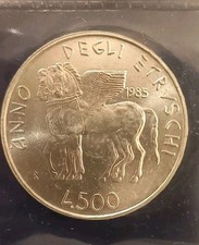 500 Lire Argento Anno Etruschi