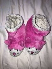 Pantofole Ciabatte Rosa Stivaletto Pelo Calde Comode Bimba Bambina N. 26