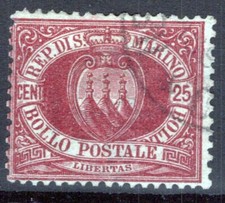 SAN MARINO 1877-90 STEMMA 25