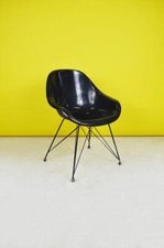 SEDIA IN VETRORESINA E METALLO ANNI '60
