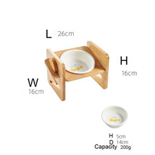 Ciotole Rialzate in Bambù per