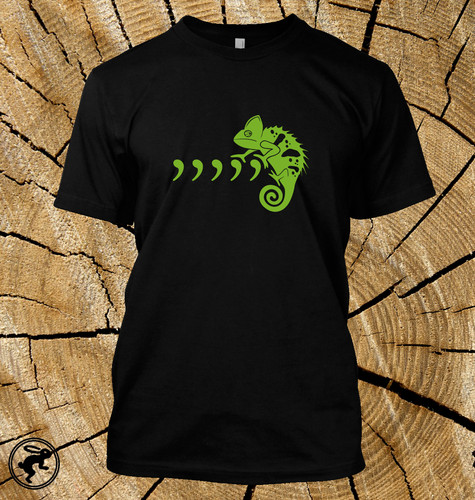Shirt comma chameleon - t-shirt,