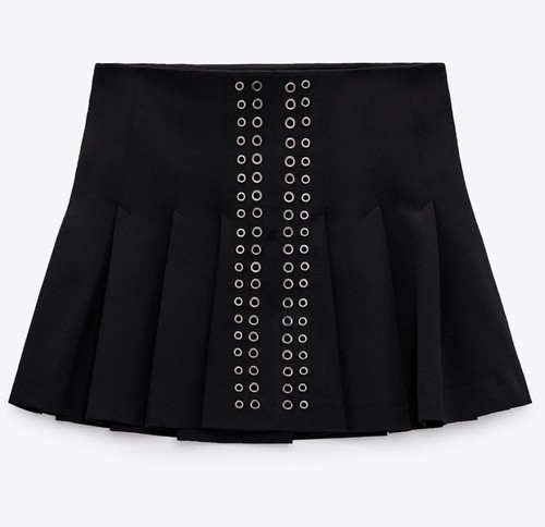 Zara minigonna plissettata - zara,