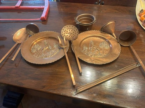 Set antico rame artigianale - set,