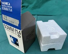Obiettivo Yashica Lens ML 1.4/50 in confezione originale per SLR Cam CONTAX Filgr. Stock FASCIA 52mm