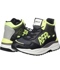 REPLAY Merak Jr, Scarpe da Ginnastica, 2536 Nero Giallo Numero 35