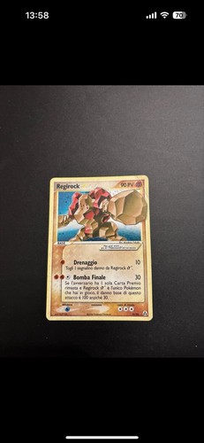 Pokemon regirock gold star - regirock, ex