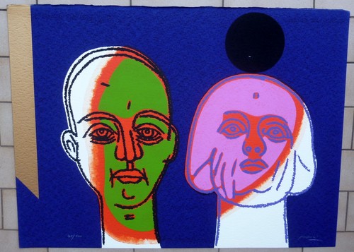 Concetto pozzati serigrafia - concetto,