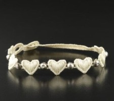 Bracciale Cruciani X Damiani Cuore Macramè con Argento Sterling e Diamanti